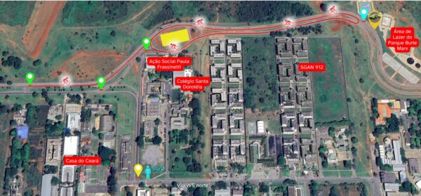 Evento esportivo altera o trânsito na Asa Norte nesta semana