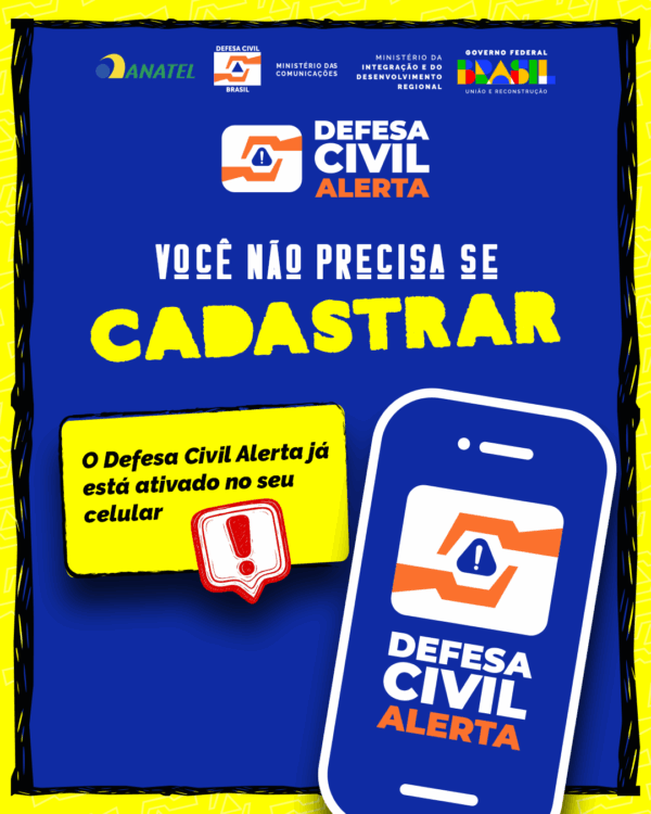 Novo sistema de alertas da Defesa Civil será testado no DF no próximo sábado (27)